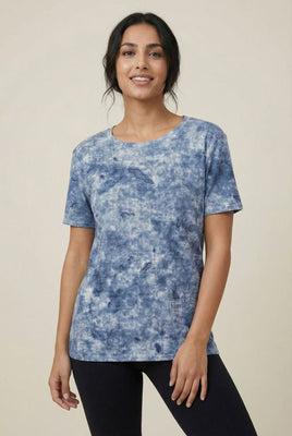 Tie-Dye Distressed Short-Sleeve Tee (Multiple Color Options)