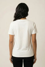 Load image into Gallery viewer, The Fringed Blue Butterfly Embroidered Tee (Single Color Option)