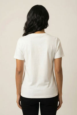 The Fringed Blue Butterfly Embroidered Tee (Single Color Option)