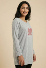 Load image into Gallery viewer, The Textured Pink Bow Longline Tunic (Multi-Color Options)