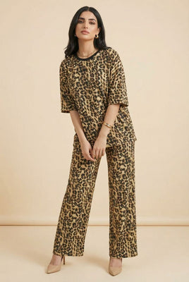 Leopard Print Modest Co-Ord Set (Multiple Pattern Options)