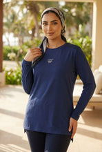 Load image into Gallery viewer, Side Split Embroidered Long-Sleeve Top (Multiple Colors Available)