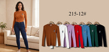 Load image into Gallery viewer, Crew Neck Ribbed Knit Top with Embroidered Motif (Multi-Color &amp; Multi-Pattern Options)
