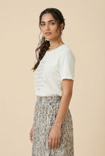 Load image into Gallery viewer, Textured Bow &amp; Text Print Short-Sleeve Tee (Multiple Color Options)