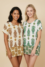 Load image into Gallery viewer, Bohemian Motif Relaxed Blouse (4 Color Options)