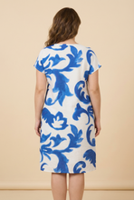 Load image into Gallery viewer, Watercolor Floral-Pattern Loose-Fit Midi Dress (3 Color Options)