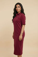 Load image into Gallery viewer, Polo Neck Midi Dress (Multiple Colors Available)