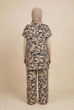 Load image into Gallery viewer, Organic Swirl-Pattern Modest Loungewear Set