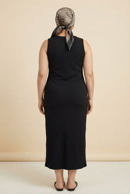 Sleeveless Ribbed Midi Dress (Multiple Colors Available)