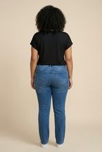 Load image into Gallery viewer, Diamond Swirl-Heart Embellished Relaxed Tee (4 Color Options)