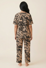 Load image into Gallery viewer, Tonal Tropical Leaf Modest Loungewear Set (3 Color Options)