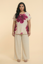 Load image into Gallery viewer, Watercolor Floral Linen Blouse (4 Color Options)