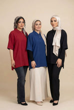 Load image into Gallery viewer, Linen-Blend Polo Shirt (Multiple Colors Available)