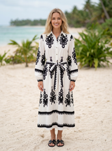 Load image into Gallery viewer, Belted Floral Print Shirt Midi Dress (3 Print Patterns &amp; Multi-Color Options)