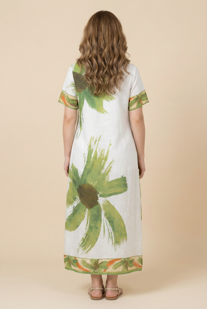 Brushstroke Floral Maxi Dress (3 Color Variants)