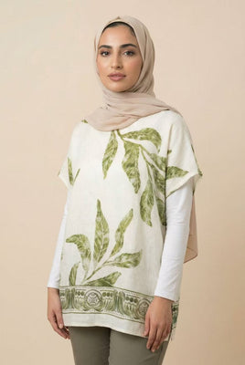 Botanical Print Short-Sleeve Top (Multiple Prints & Colors Available)