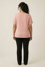 Load image into Gallery viewer, The Easy-Fit Vertical Ribbed Crew Neck Tee (Multi-Color Options)