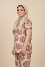 Load image into Gallery viewer, Floral Print Modest Loungewear Set (Multiple Pattern Options)