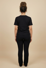 Load image into Gallery viewer, Diamond Bow &amp; "Love" Embellished Curved-Hem Tee (6 Color Options)