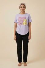 Load image into Gallery viewer, Curved Hem Cartoon Print Short-Sleeve Tee (Multiple Styles Available)
