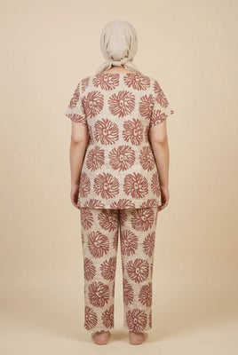 Floral Print Modest Loungewear Set (Multiple Pattern Options)