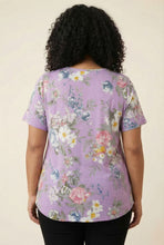 Load image into Gallery viewer, Curved Hem Printed Short-Sleeve Tee