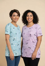 Load image into Gallery viewer, Botanical Script Print Short-Sleeve Tee (4 Color Options)
