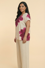 Load image into Gallery viewer, Watercolor Floral Linen Blouse (4 Color Options)