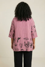 Load image into Gallery viewer, Linen-Blend Henley Top