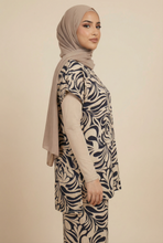 Load image into Gallery viewer, Organic Swirl-Pattern Modest Loungewear Set