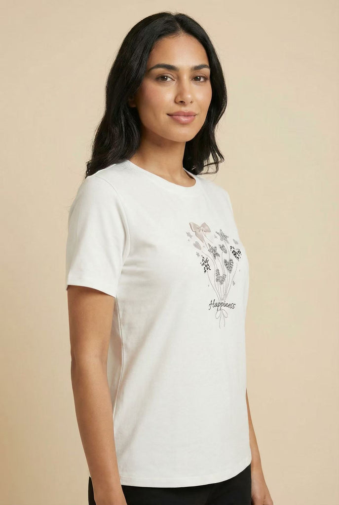 Decorative Graphic Short-Sleeve Tee (Multiple Styles Available)