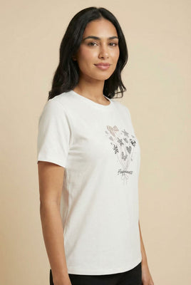 Decorative Graphic Short-Sleeve Tee (Multiple Styles Available)