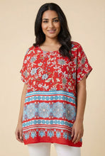 Load image into Gallery viewer, Dolman Sleeve Border Print Top