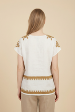 Load image into Gallery viewer, Ethnic Motif Embroidered Blouse (4 Color Options)
