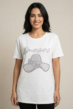 Load image into Gallery viewer, Rhinestone Embellished Textured Short-Sleeve Tee