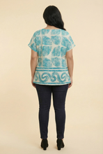 Load image into Gallery viewer, Marina Scallop Print Blouse (4 Color Options)