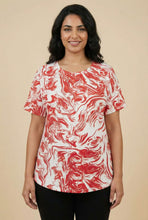 Load image into Gallery viewer, Marble Swirl Print Short-Sleeve Tee