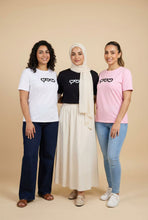 Load image into Gallery viewer, Pink Heart-Embroidered Short-Sleeve Tee