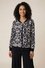 Load image into Gallery viewer, The Abstract Geometric Zip-Up Bomber Jacket