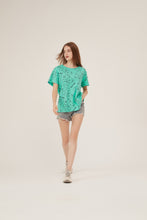 Load image into Gallery viewer, Mint Green Teddy Bear Print Oversized T-Shirt