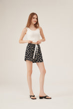 Load image into Gallery viewer, Black Heart-Print Drawstring Lounge Shorts