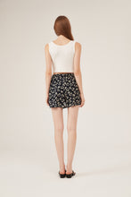 Load image into Gallery viewer, Black Heart-Print Drawstring Lounge Shorts