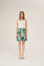 Load image into Gallery viewer, Tropical Leaf Print High-Waisted Lounge Shorts