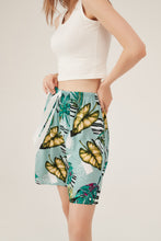 Load image into Gallery viewer, Tropical Leaf Print High-Waisted Lounge Shorts