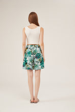 Load image into Gallery viewer, Tropical Leaf Print High-Waisted Lounge Shorts