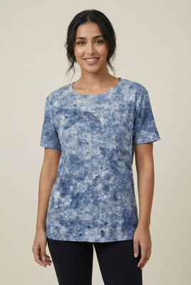 Tie-Dye Distressed Short-Sleeve Tee (Multiple Color Options)