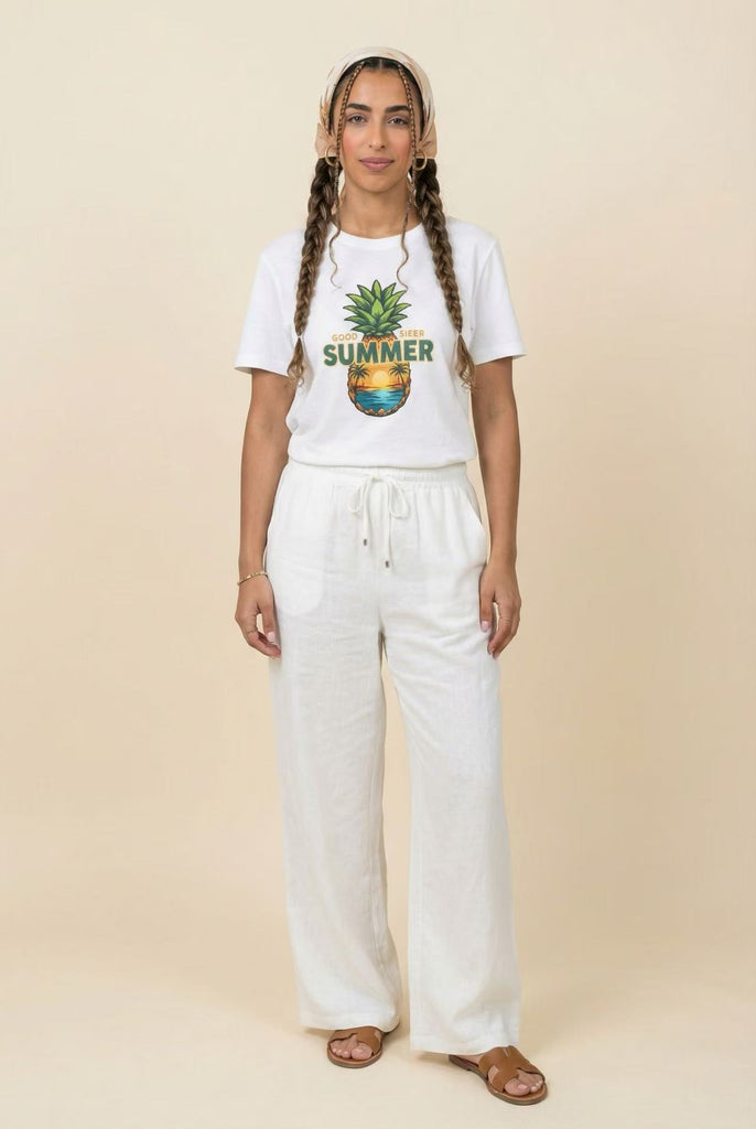 The "Good Vibes Summer" Tropical Multi-Print Graphic Tee (Multi-Pattern Options)