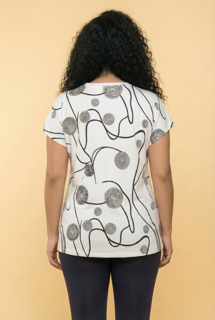 The Abstract Ripple Graphic Tee (2 Color Options)