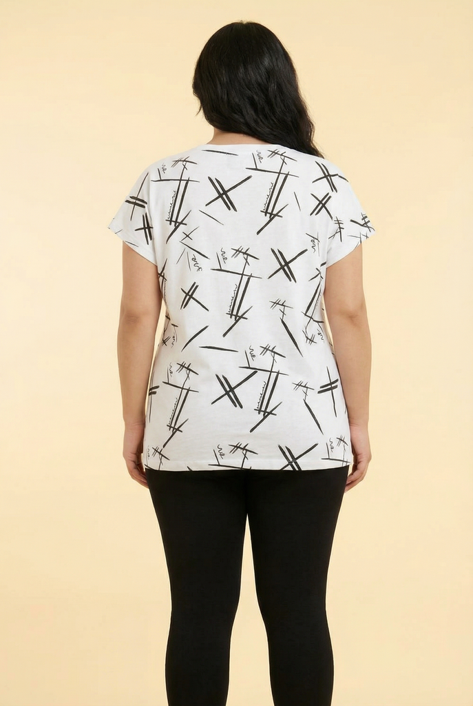 Optimist Graffiti Oversized Blouse (2 Color Options)