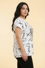 Load image into Gallery viewer, Optimist Graffiti Oversized Blouse (2 Color Options)